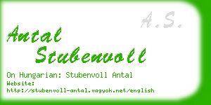 antal stubenvoll business card